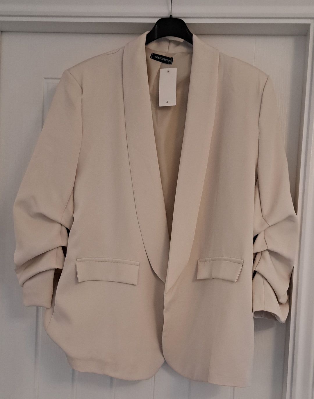 Beige oversized blazer - One size fits up to a UK SIZE 18