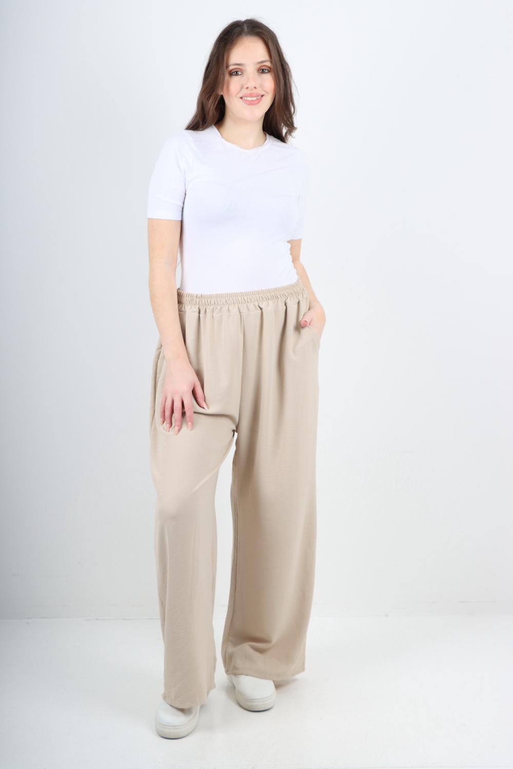 ladies taupe trousers