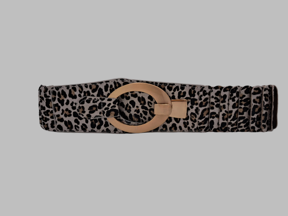 Animal print belt