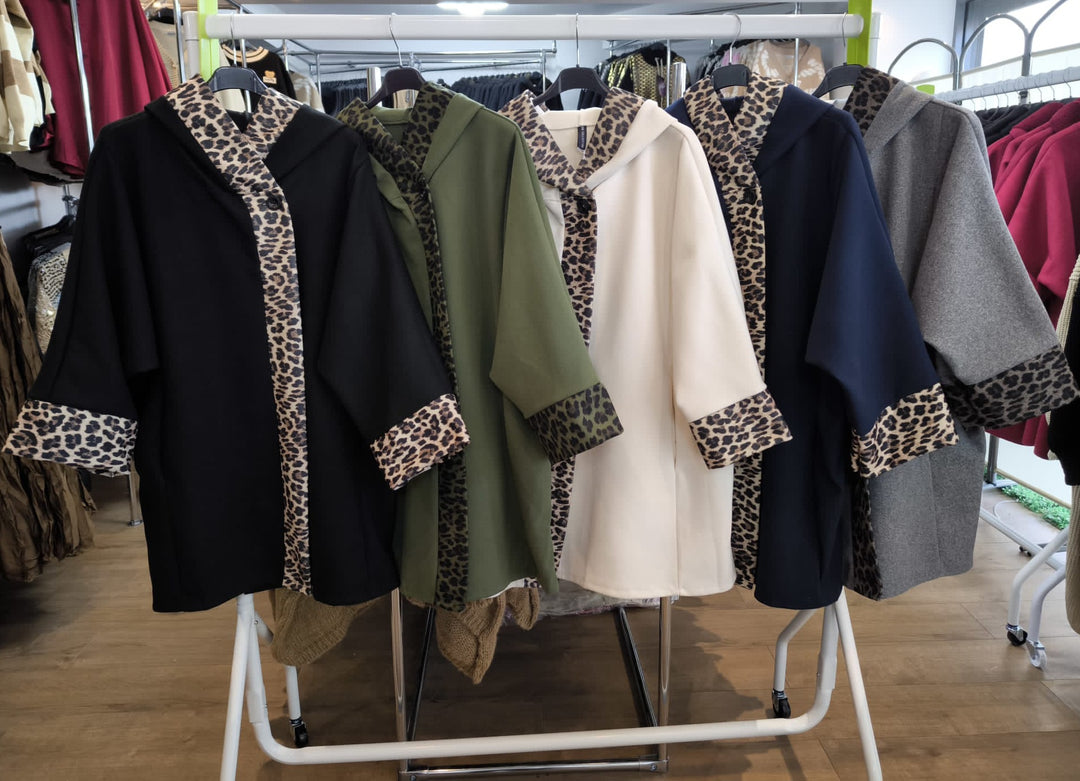 leopard print women's jacket