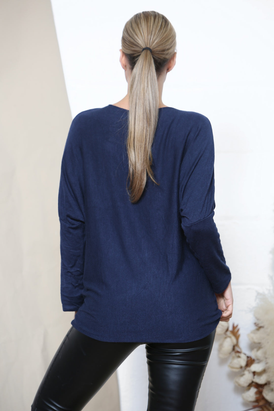 navy heart jumper