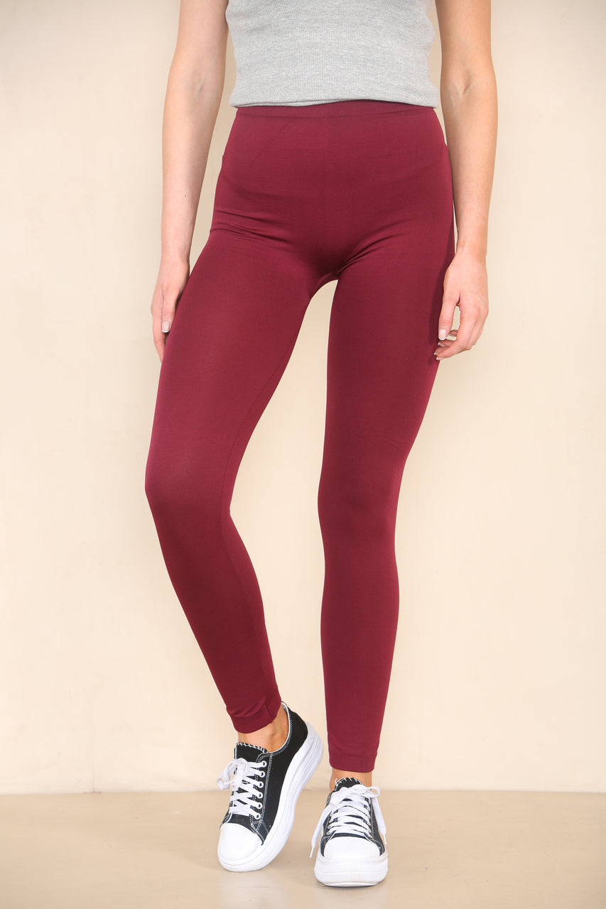 red high waisted leggings