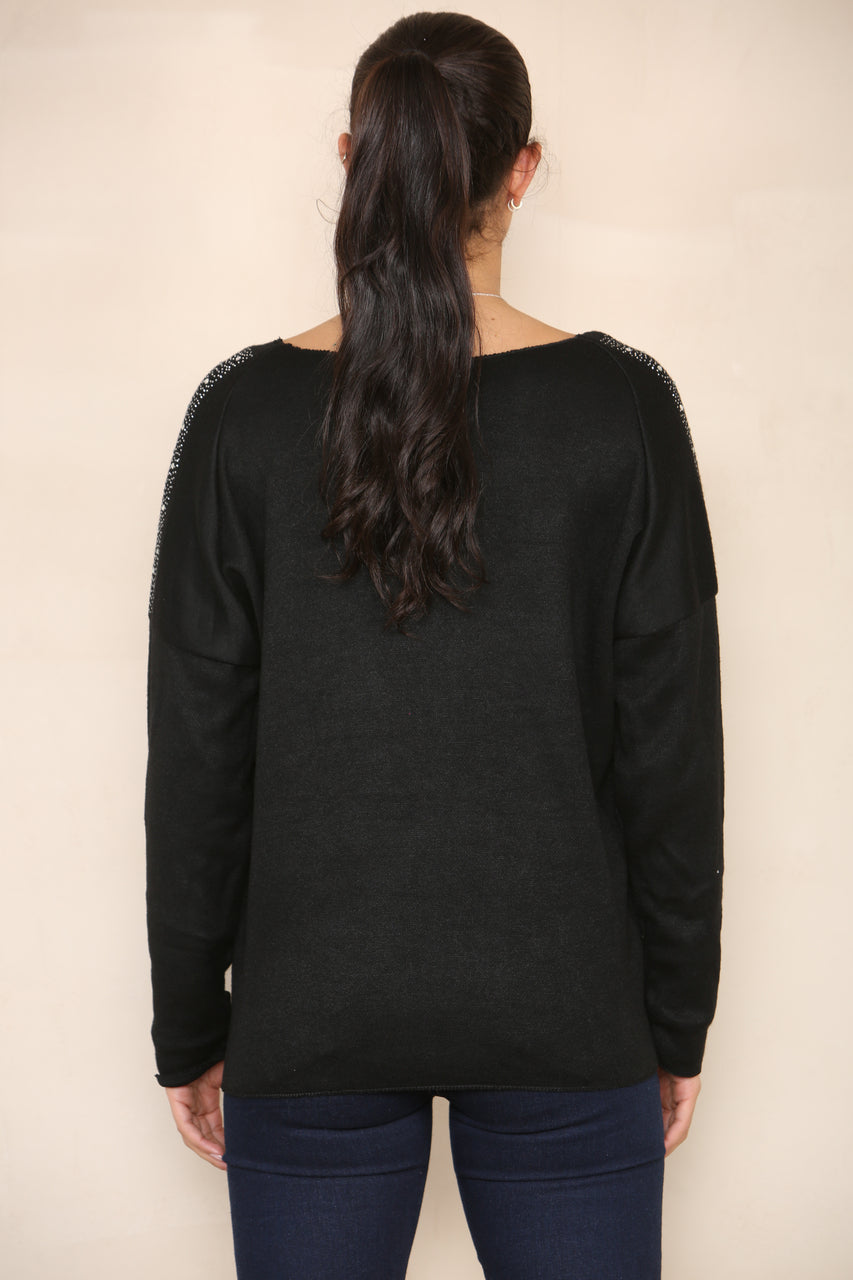 ladies black jumpers