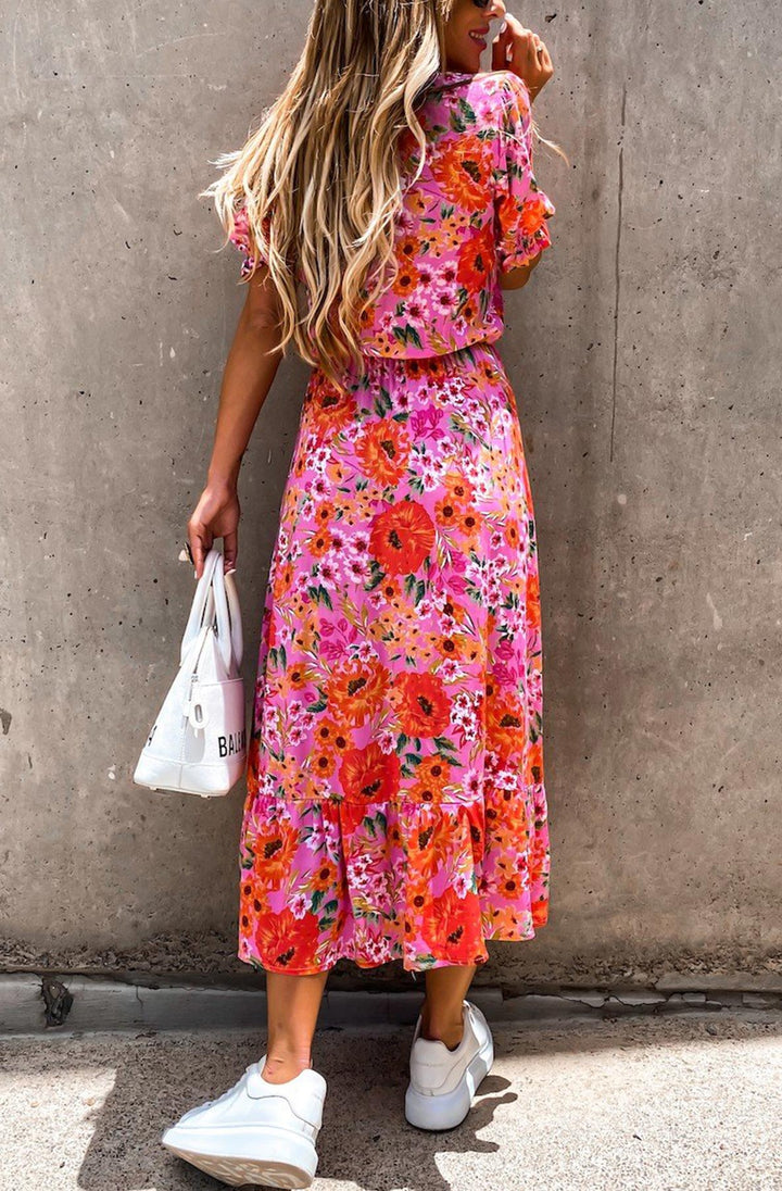 Pink Floral Dress