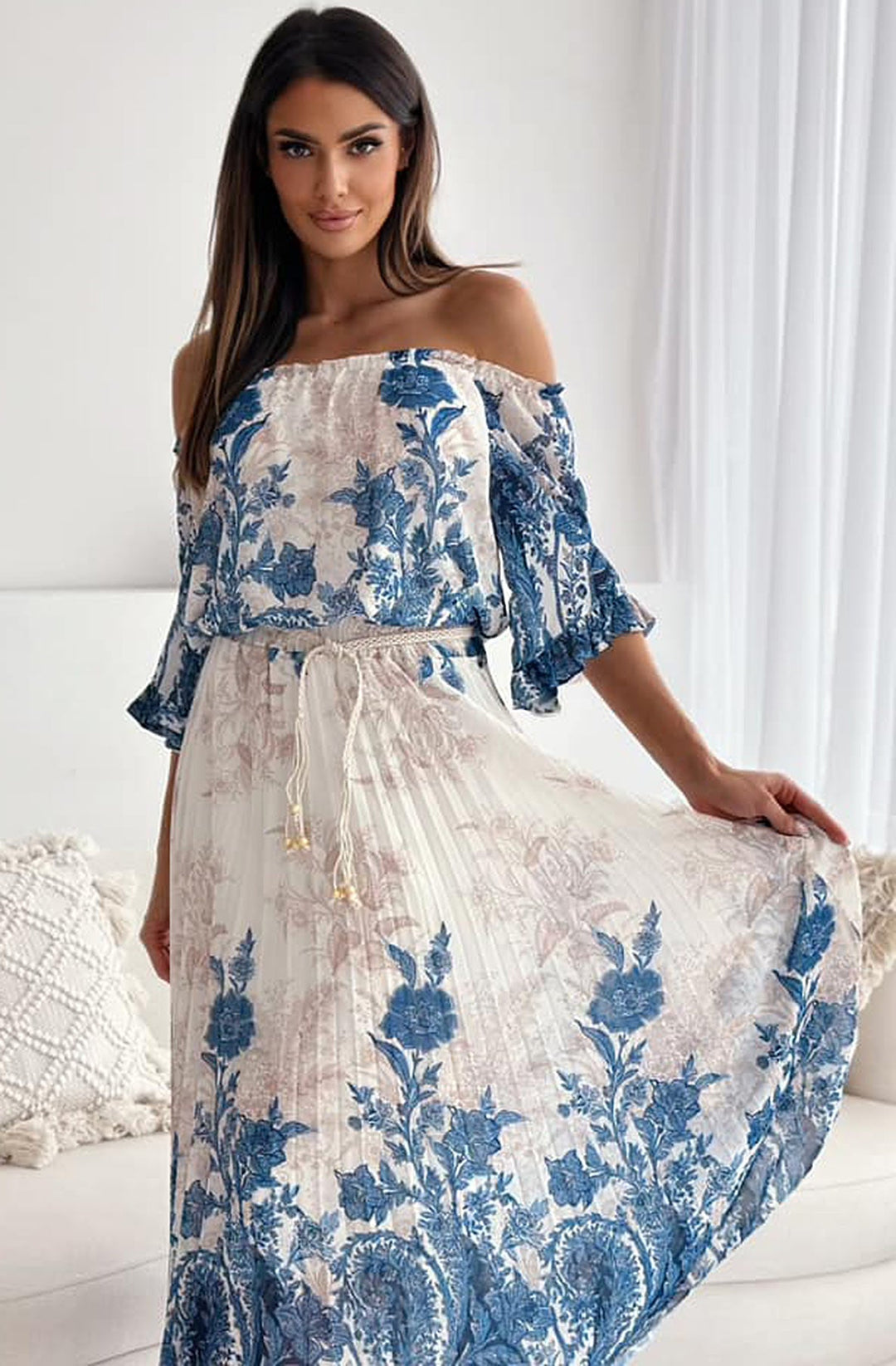 blue floral co Ord set