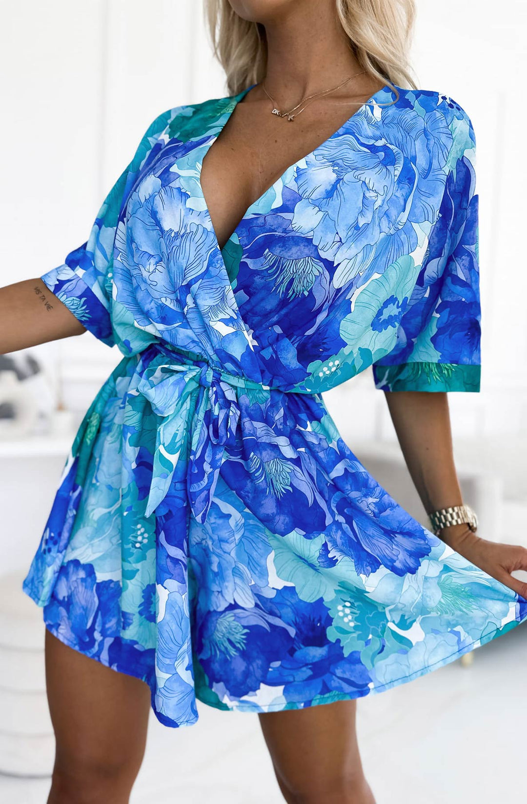 Blue Wrap Dress