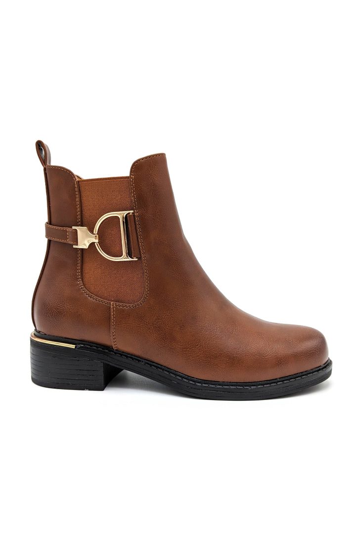 camel ankle boots