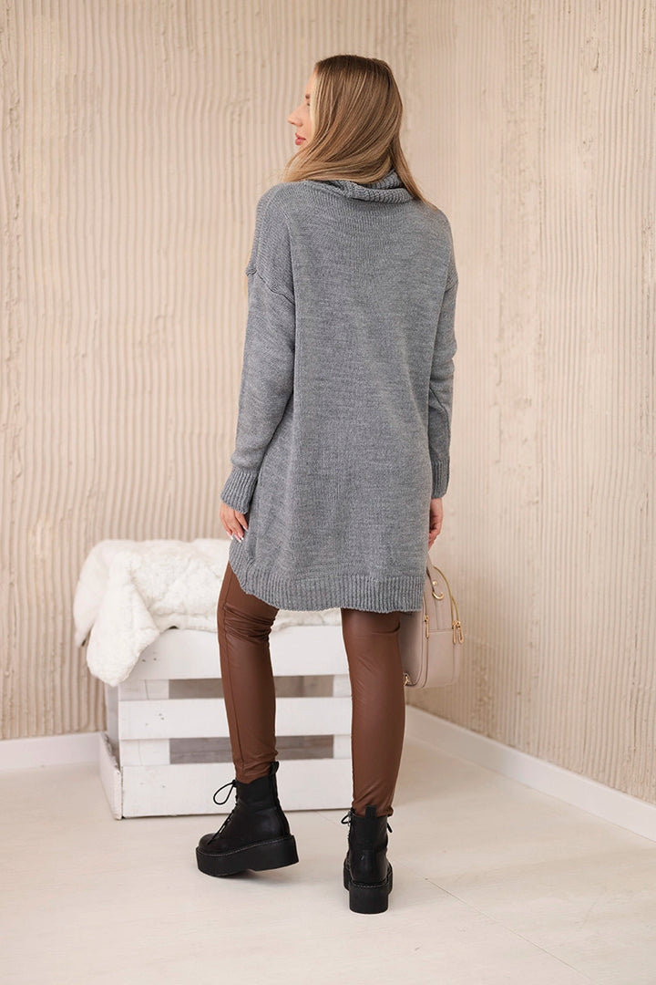 light grey roll neck