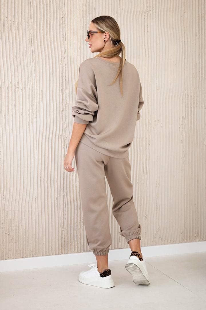 beige loungewear set